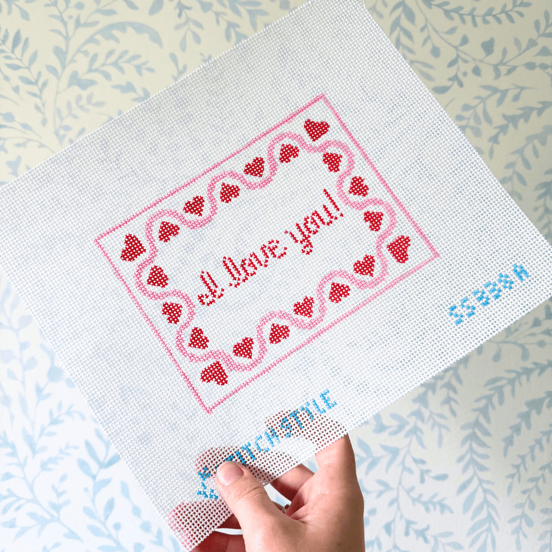 I Love You, PinkStitch StyleCanvasThe Red Thread Atelier