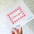 I Love You pink needlepoint canvas by Stitch Style