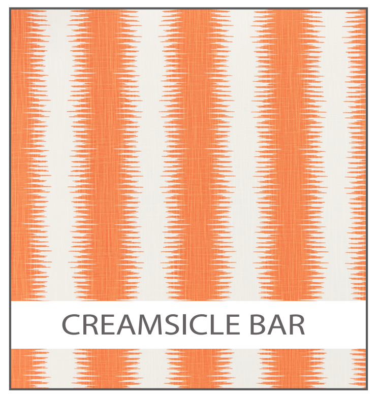 Porta Organizer Bag (two gallon size wide): Creamsicle (orange and white)