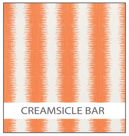 Porta Organizer Bag (two gallon size wide): Creamsicle (orange and white)