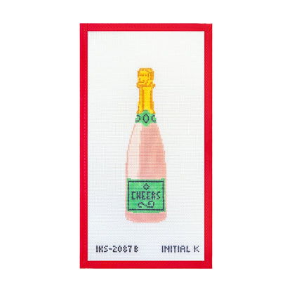 Cheers Champagne Ornament needlepoint canvas