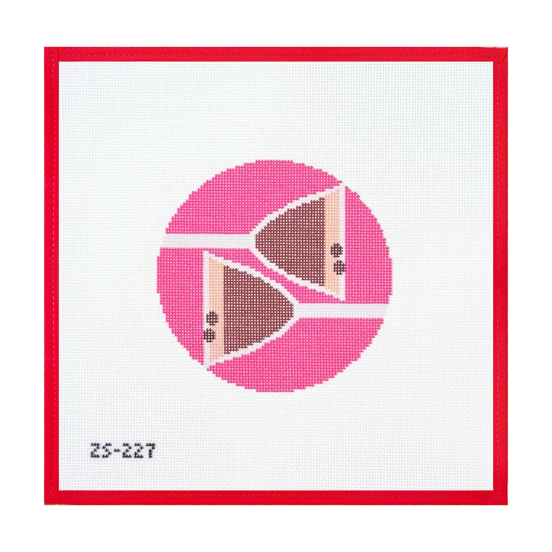 Espresso Martini Round needlepoint canvas