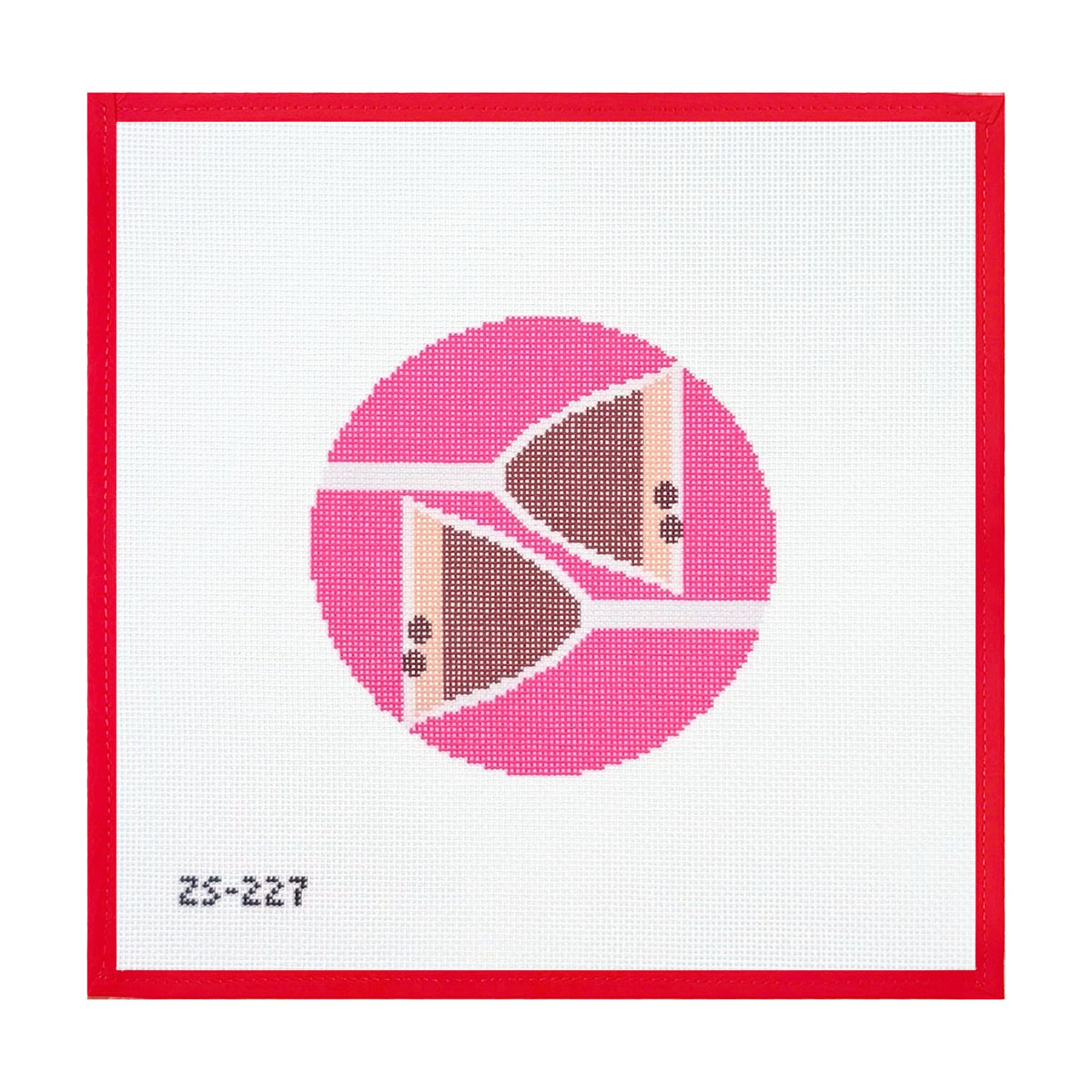 Espresso Martini Round needlepoint canvas
