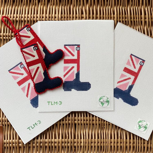 Union Jack Wellie - Red, Pink, Navy