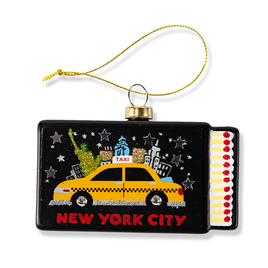 Matchbook Glass Ornament - New York City