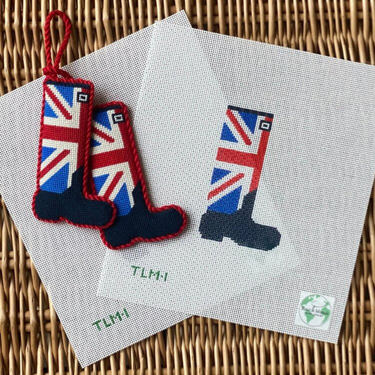 Union Jack Wellie - Red, Bright Blue, Navy