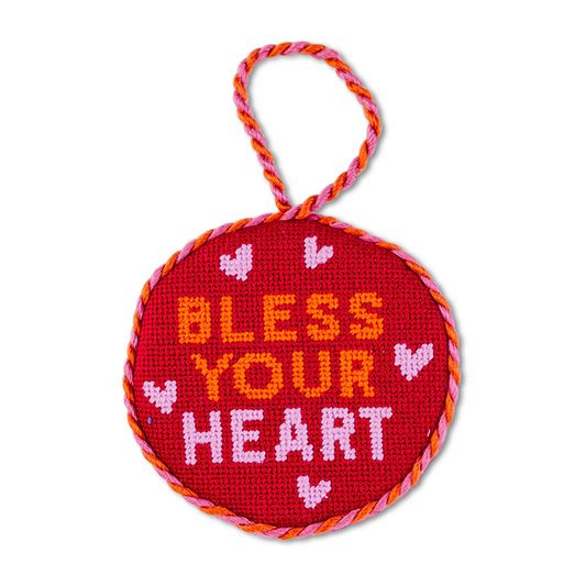 Prestitched Needlepoint Ornament - Bless Your Heart