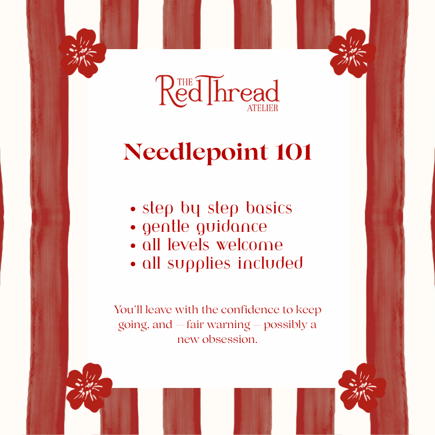 SRQ Needlepoint 101 - 19 Sep 2026event-calendar-appThe Red Thread Atelier