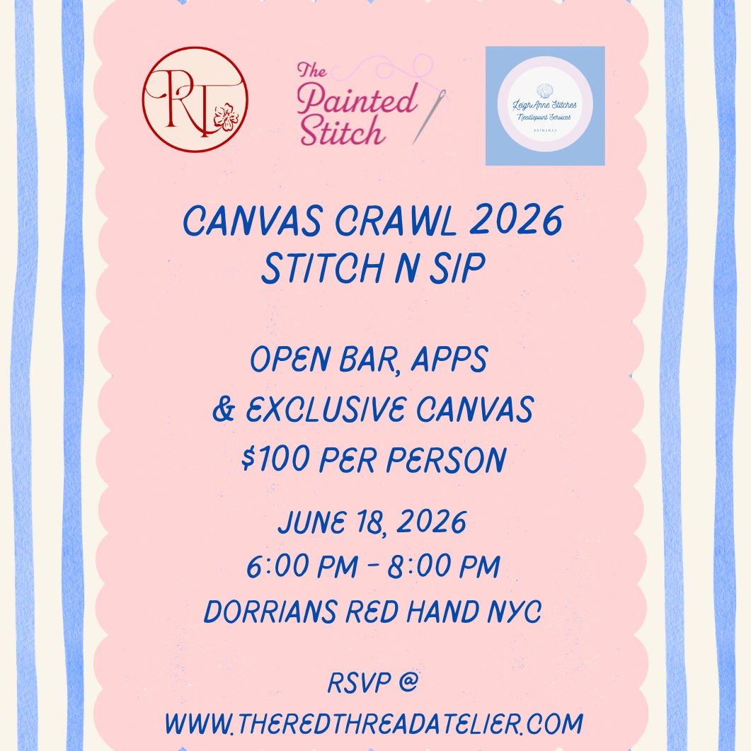 Canvas Crawl Stitch &amp; Sip - 18 Jun 2026event - calendar - appThe Red Thread Atelier