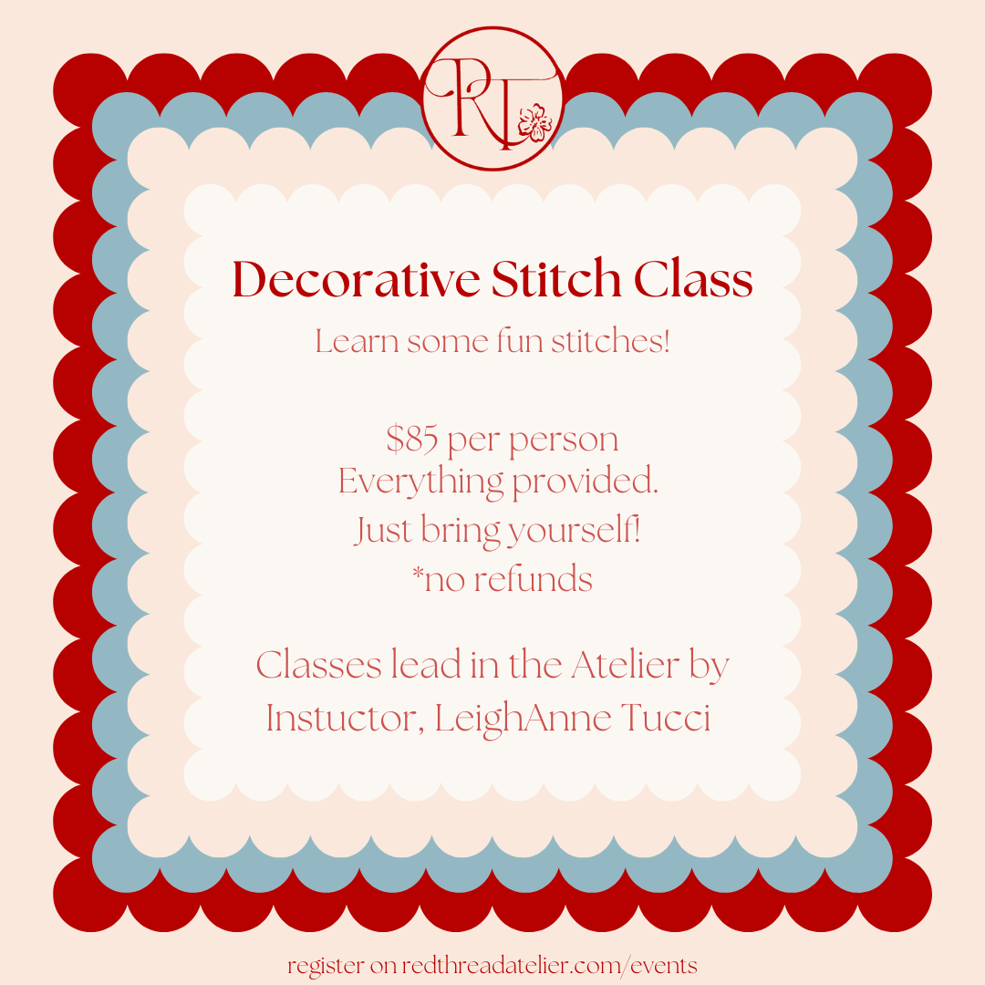 Decorative Stitch Class - May