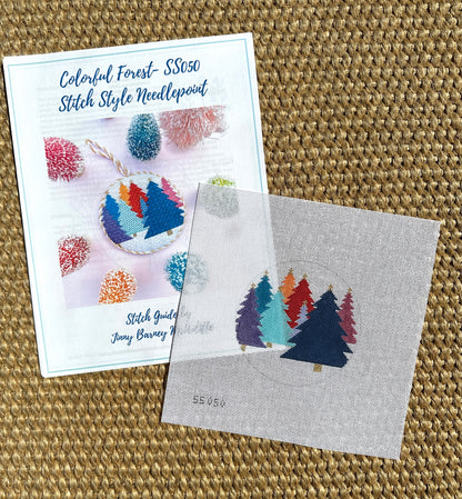 Colorful Forest Canvas & Stitch Guide